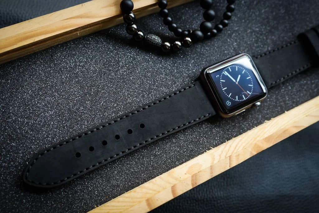 AWBF018-D123 handgefertigt Vintage Leder Uhrenarmband für Apple Watch Serie 1,2,3,4,5,6,7,8,Ultra,SE Uhrenarmband Band – Bild 4