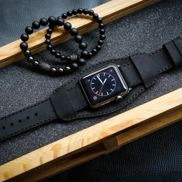 AWBF018-D123 Cuff handgefertigt Vintage Leder Uhrenarmband für Apple Watch Serie 1,2,3,4,5,6,7,8,Ultra,SE Uhrenarmband Band