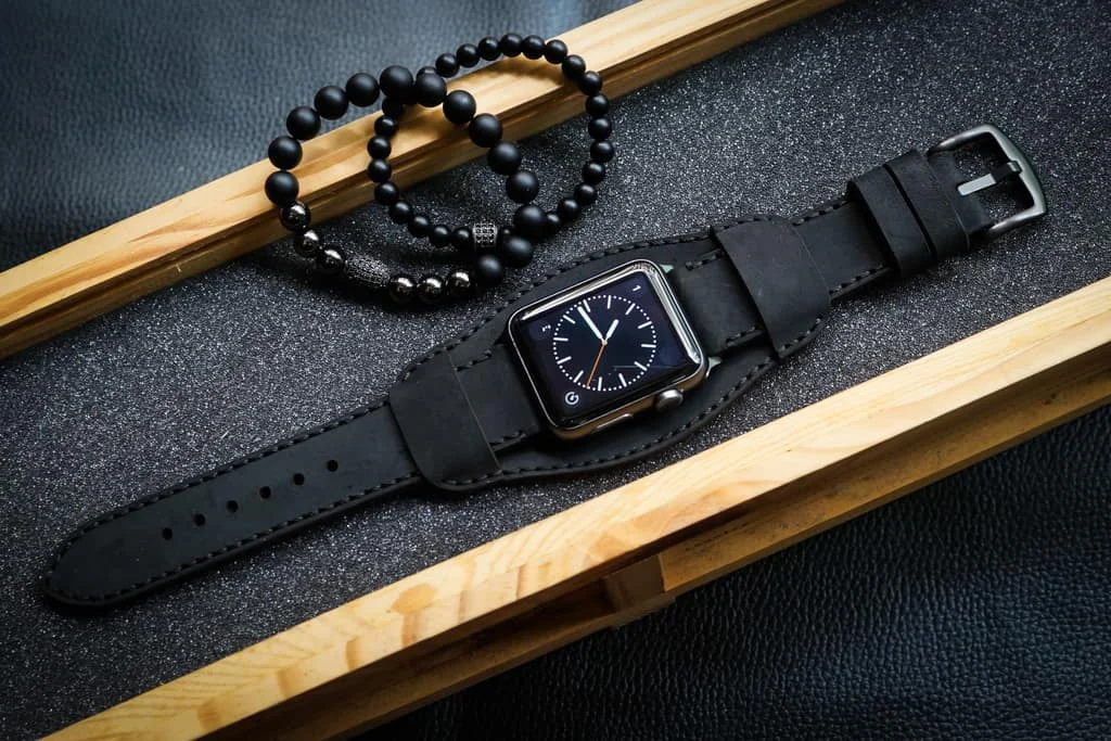 AWBF018-D123 Cuff handgefertigt Vintage Leder Uhrenarmband für Apple Watch Serie 1,2,3,4,5,6,7,8,Ultra,SE Uhrenarmband Band