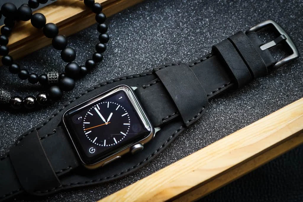 AWBF018-D123 Cuff handgefertigt Vintage Leder Uhrenarmband für Apple Watch Serie 1,2,3,4,5,6,7,8,Ultra,SE Uhrenarmband Band – Bild 2