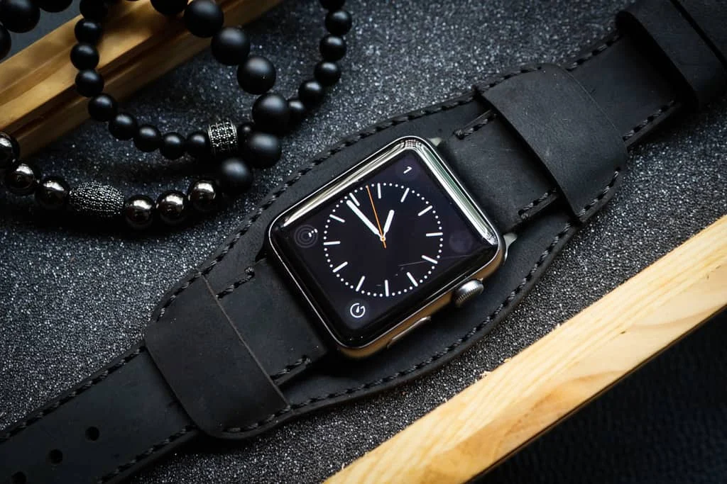 AWBF018-D123 Cuff handgefertigt Vintage Leder Uhrenarmband für Apple Watch Serie 1,2,3,4,5,6,7,8,Ultra,SE Uhrenarmband Band – Bild 5