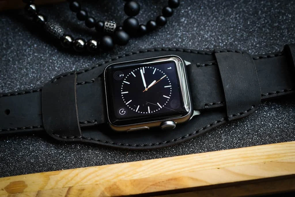 AWBF018-D123 Cuff handgefertigt Vintage Leder Uhrenarmband für Apple Watch Serie 1,2,3,4,5,6,7,8,Ultra,SE Uhrenarmband Band – Bild 6