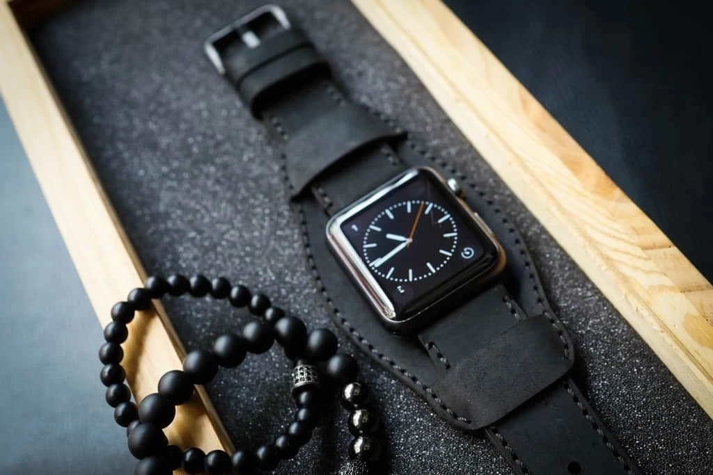 AWBF018-D123 Cuff handgefertigt Vintage Leder Uhrenarmband für Apple Watch Serie 1,2,3,4,5,6,7,8,Ultra,SE Uhrenarmband Band – Bild 7