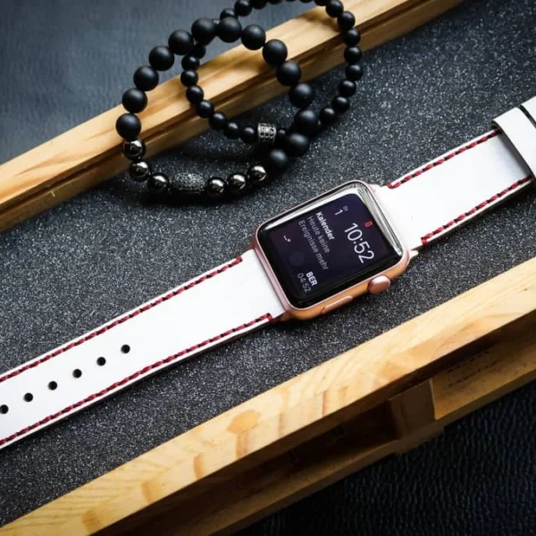 AWBF018-D91 handgefertigt Vintage Leder Uhrenarmband für Apple Watch Serie 1,2,3,4,5,6,7,8,Ultra,SE Uhrenarmband Band