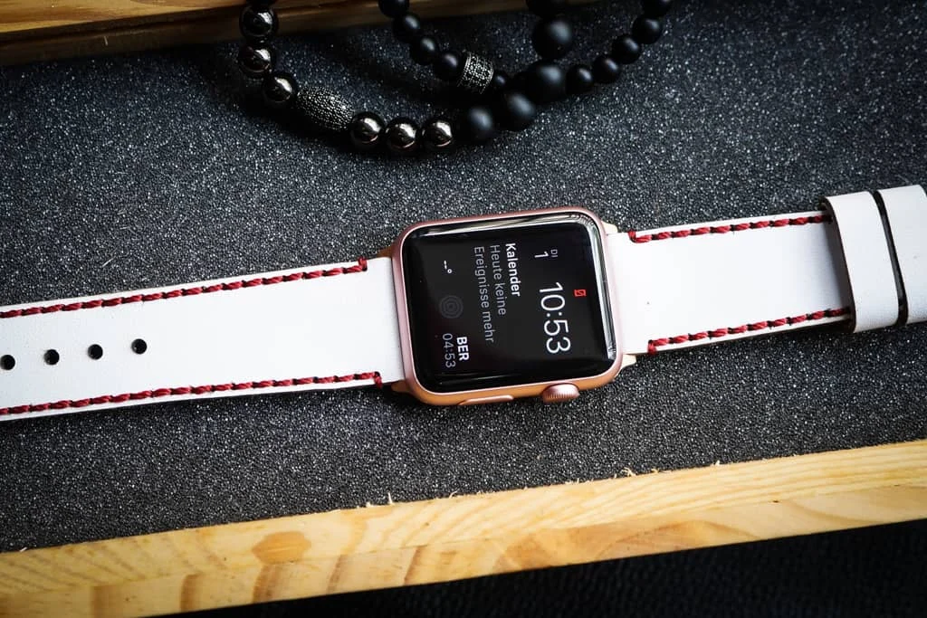 AWBF018-D91 handgefertigt Vintage Leder Uhrenarmband für Apple Watch Serie 1,2,3,4,5,6,7,8,Ultra,SE Uhrenarmband Band – Bild 3