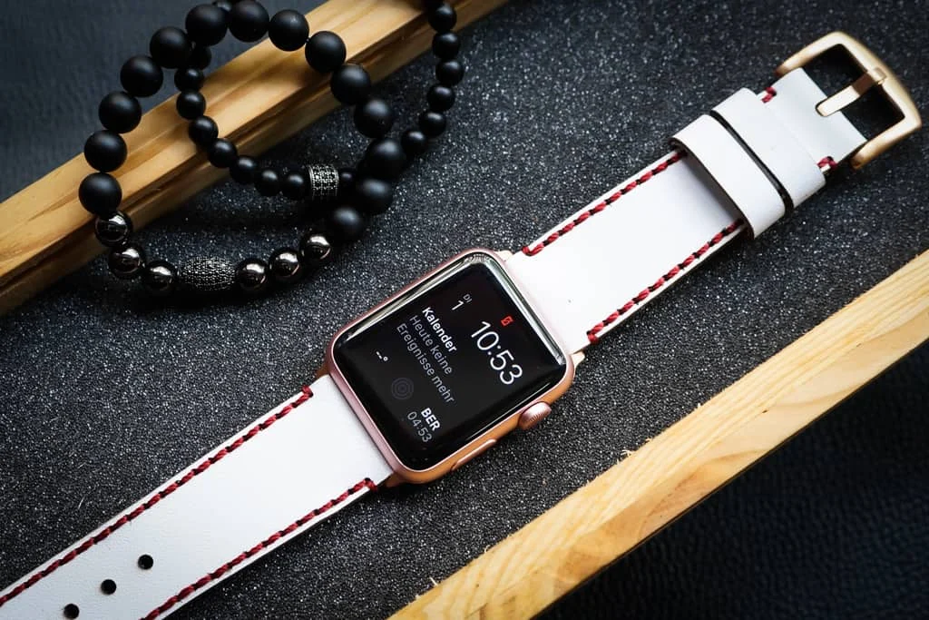 AWBF018-D91 handgefertigt Vintage Leder Uhrenarmband für Apple Watch Serie 1,2,3,4,5,6,7,8,Ultra,SE Uhrenarmband Band – Bild 5