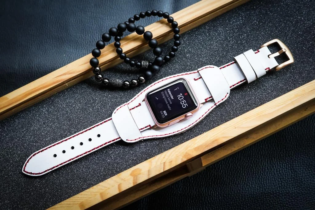 AWBF018-D91 Cuff handgefertigt Vintage Leder Uhrenarmband für Apple Watch Serie 1,2,3,4,5,6,7,8,Ultra,SE Uhrenarmband Band