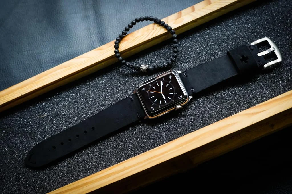 AWBF20-D123 handgefertigt Vintage Leder Uhrenarmband für Apple Watch Serie 1,2,3,4,5,6,7,8,Ultra,SE Uhrenarmband Band