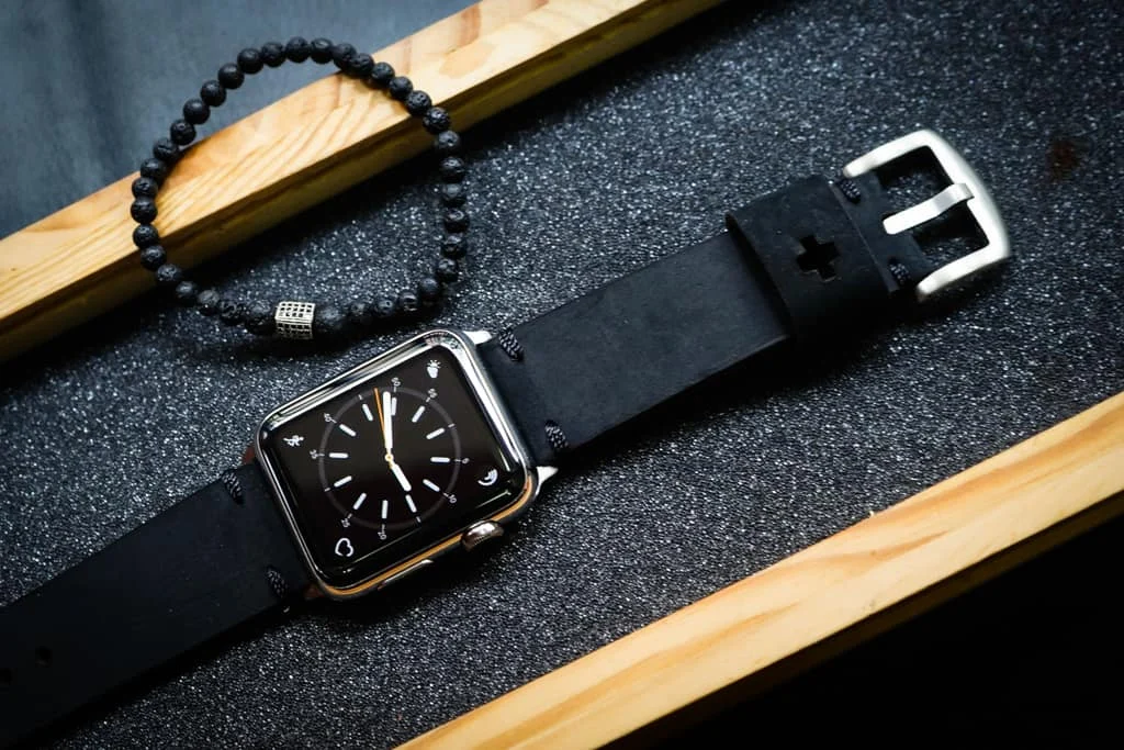 AWBF20-D123 handgefertigt Vintage Leder Uhrenarmband für Apple Watch Serie 1,2,3,4,5,6,7,8,Ultra,SE Uhrenarmband Band – Bild 2
