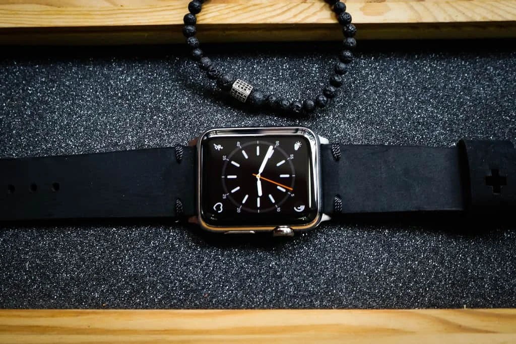 AWBF20-D123 handgefertigt Vintage Leder Uhrenarmband für Apple Watch Serie 1,2,3,4,5,6,7,8,Ultra,SE Uhrenarmband Band – Bild 3