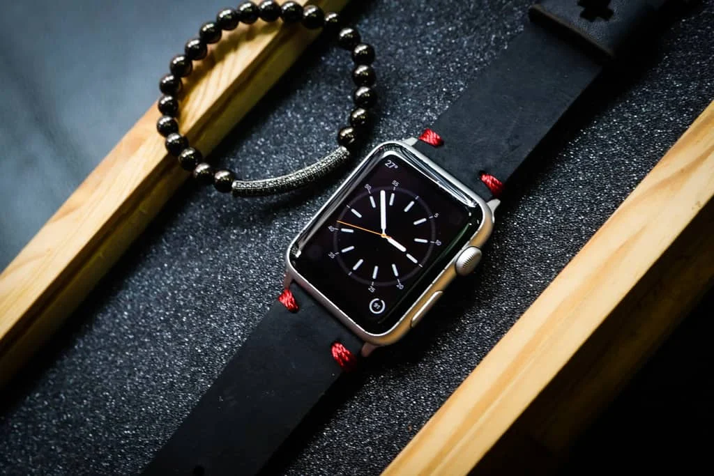 AWBF20-D123 Red handgefertigt Vintage Leder Uhrenarmband für Apple Watch Serie 1,2,3,4,5,6,7,8,Ultra,SE Uhrenarmband Band – Bild 6