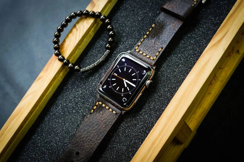 AWBF2626-D2 handgefertigt Vintage Leder Uhrenarmband für Apple Watch Serie 1,2,3,4,5,6,7,8,Ultra,SE Uhrenarmband Band – Bild 5