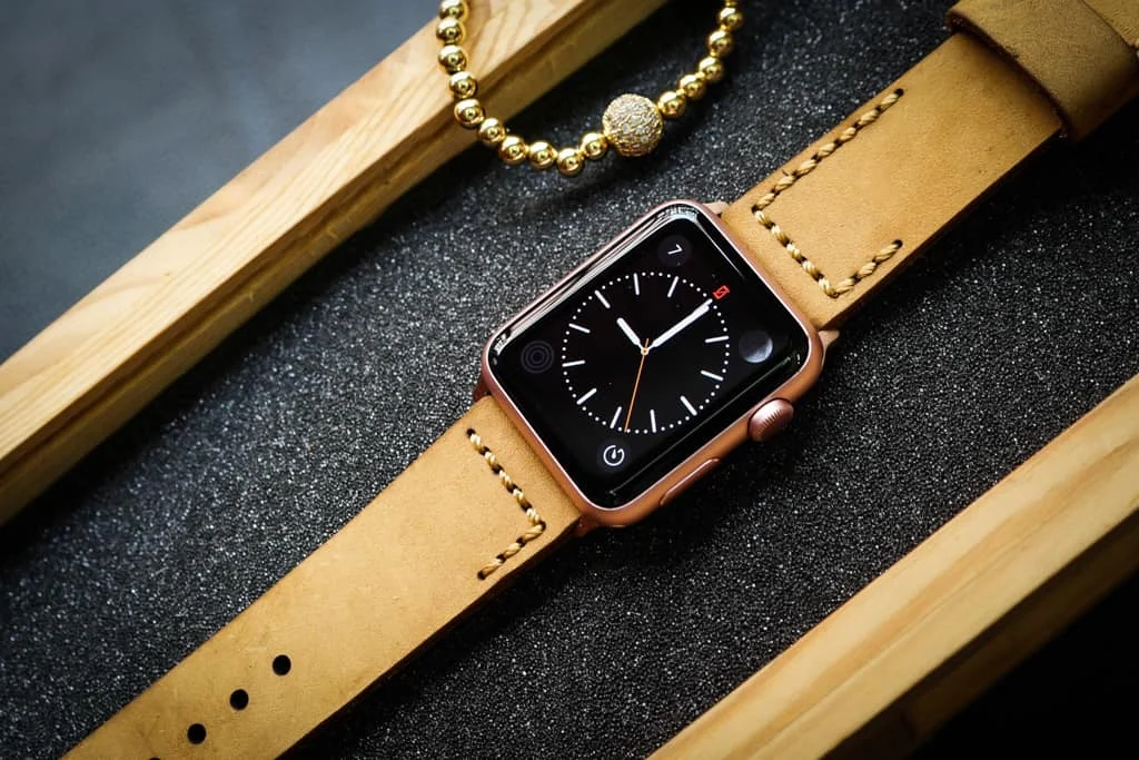 AWBF2626-D4 handgefertigt Vintage Leder Uhrenarmband für Apple Watch Serie 1,2,3,4,5,6,7,8,Ultra,SE Uhrenarmband Band – Bild 5