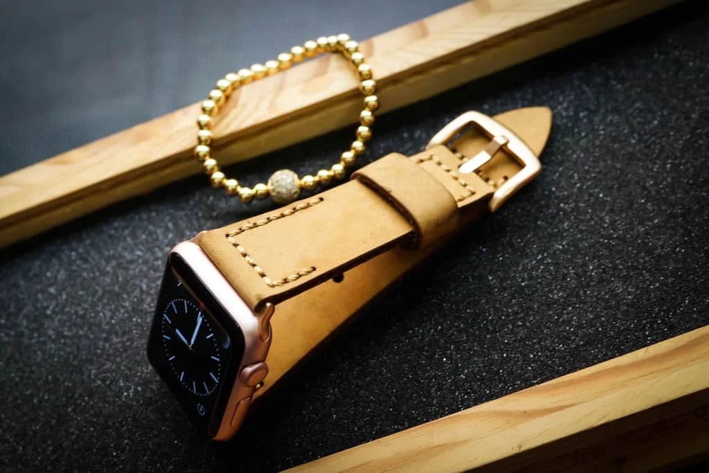 AWBF2626-D4 handgefertigt Vintage Leder Uhrenarmband für Apple Watch Serie 1,2,3,4,5,6,7,8,Ultra,SE Uhrenarmband Band – Bild 6