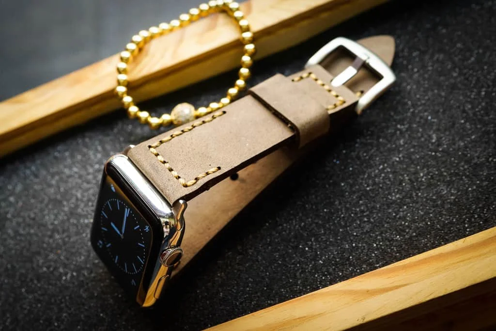 AWBF2626-D3 handgefertigt Vintage Leder Uhrenarmband für Apple Watch Serie 1,2,3,4,5,6,7,8,Ultra,SE Uhrenarmband Band – Bild 6
