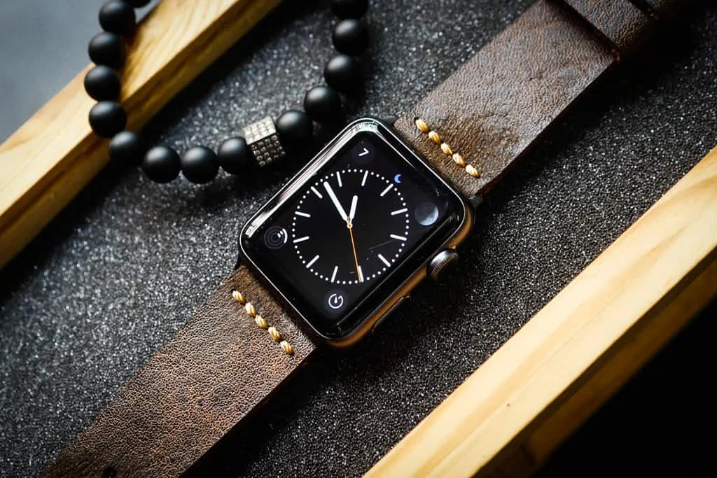 AWBF53-D2 handgefertigt Vintage Leder Uhrenarmband für Apple Watch Serie 1,2,3,4,5,6,7,8,Ultra,SE Uhrenarmband Band – Bild 5