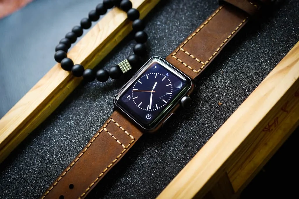 AWBF52-D5 handgefertigt Vintage Leder Uhrenarmband für Apple Watch Serie 1,2,3,4,5,6,7,8,Ultra,SE Uhrenarmband Band – Bild 5