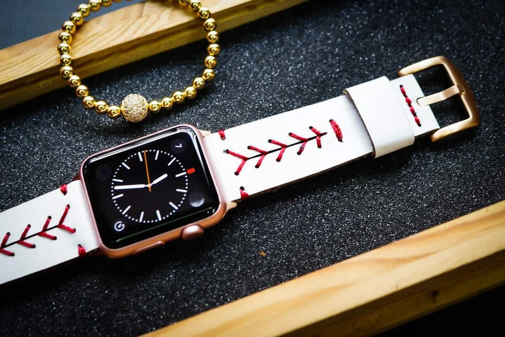 AWBF89-D91 handgefertigt Vintage Leder Uhrenarmband für Apple Watch Serie 1,2,3,4,5,6,7,8,Ultra,SE Uhrenarmband Band – Bild 2