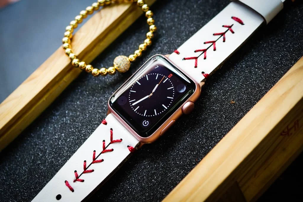 AWBF89-D91 handgefertigt Vintage Leder Uhrenarmband für Apple Watch Serie 1,2,3,4,5,6,7,8,Ultra,SE Uhrenarmband Band – Bild 5