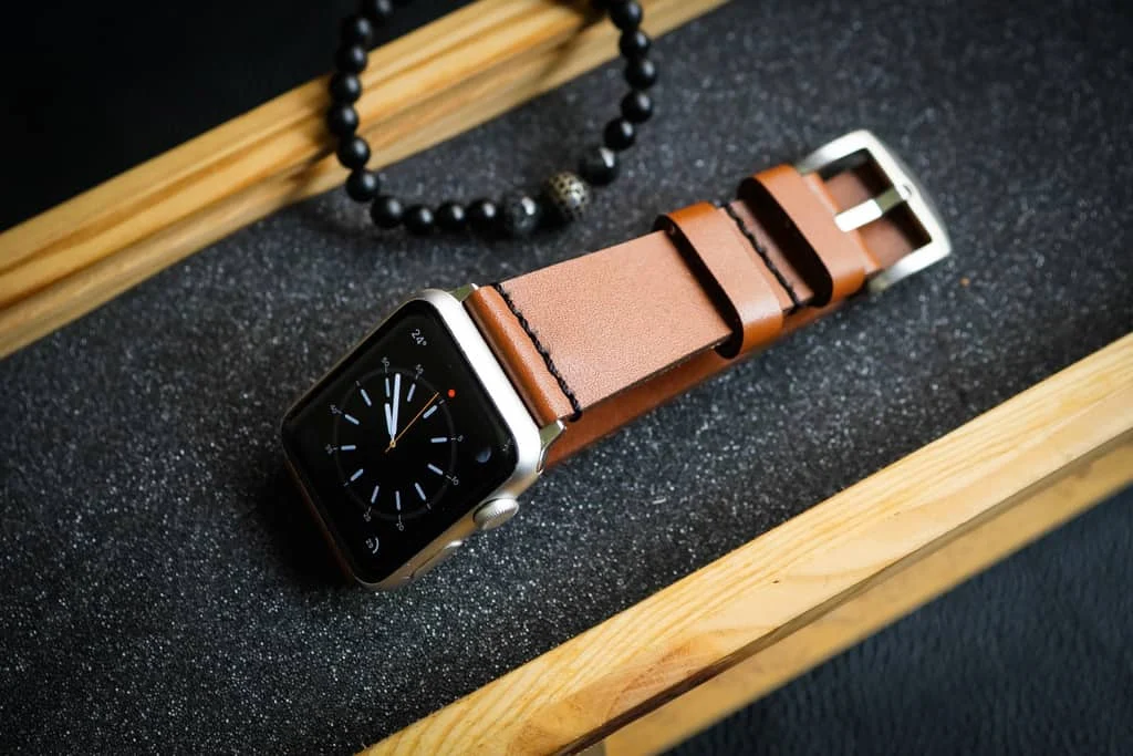 AWBF93-D60 handgefertigt Vintage Leder Uhrenarmband für Apple Watch Serie 1,2,3,4,5,6,7,8,Ultra,SE Uhrenarmband Band – Bild 5