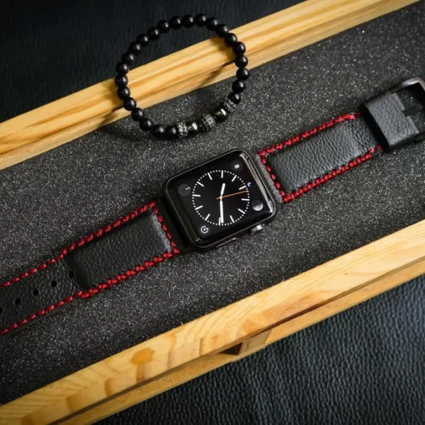 AWBF91-D73 handgefertigt Vintage Leder Uhrenarmband für Apple Watch Serie 1,2,3,4,5,6,7,8,Ultra,SE Uhrenarmband Band