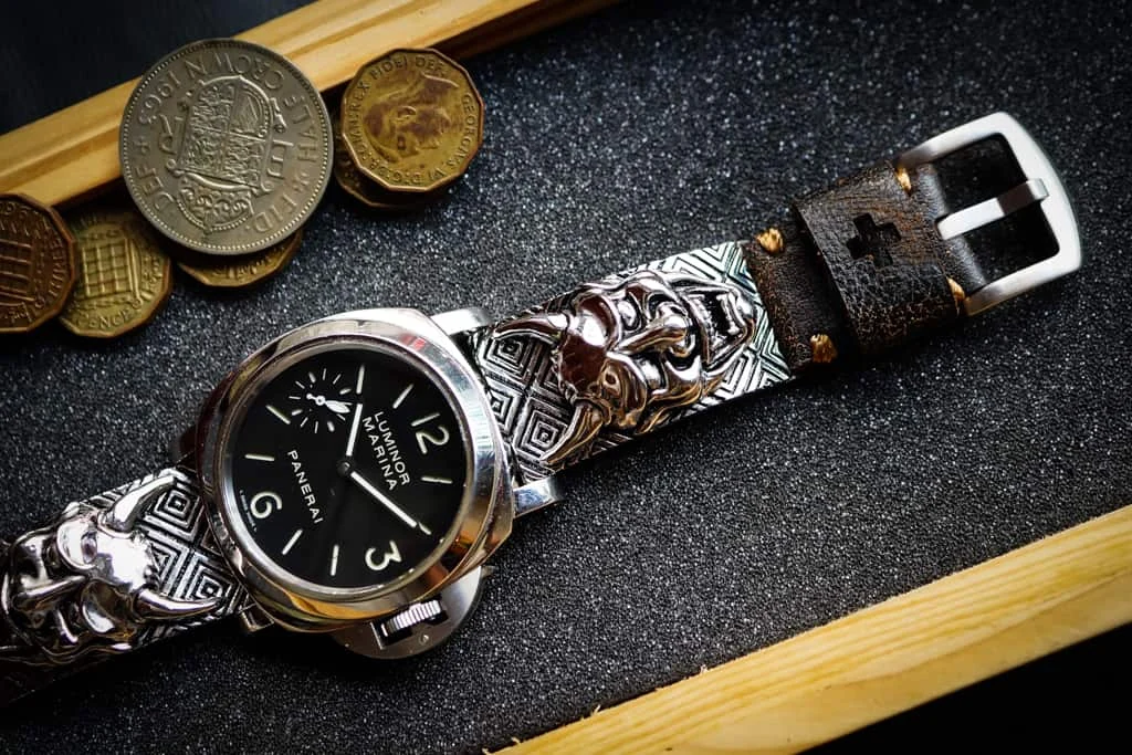 Hanya Sterling Silver 925 Pendants Strap ( 2pieces) for Panerai or Apple Watch 123456 SE . – image 5