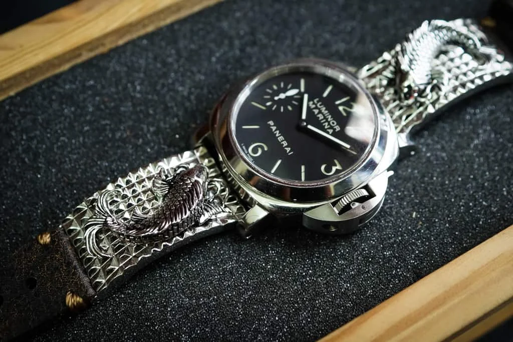 Koi Fish Sterling Silver 925 Pendants Apple Watch Strap Band for Series 123456 SE , 38mm or 42mm , Panerai, Seiko , Rolex – image 5