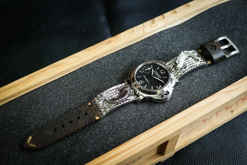 Koi Fish Sterling Silver 925 Pendants Apple Watch Strap Band for Series 123456 SE , 38mm or 42mm , Panerai, Seiko , Rolex – image 4