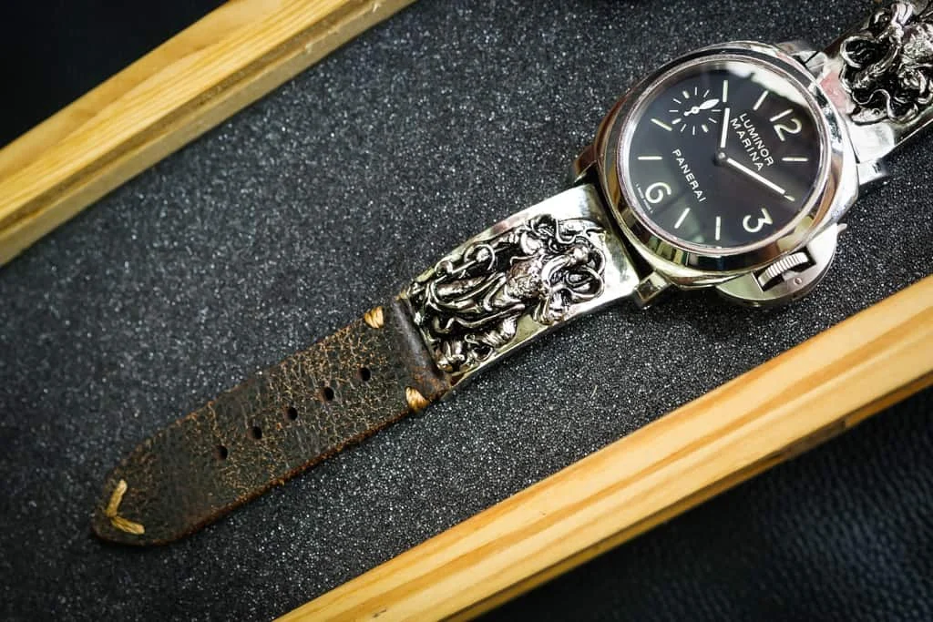 Guan Yu Sterling Silver 925 Pendants Apple Watch Strap Band for Series 123456 SE , 38/40mm or 42/44mm , Panerai, Seiko , Rolex – image 4