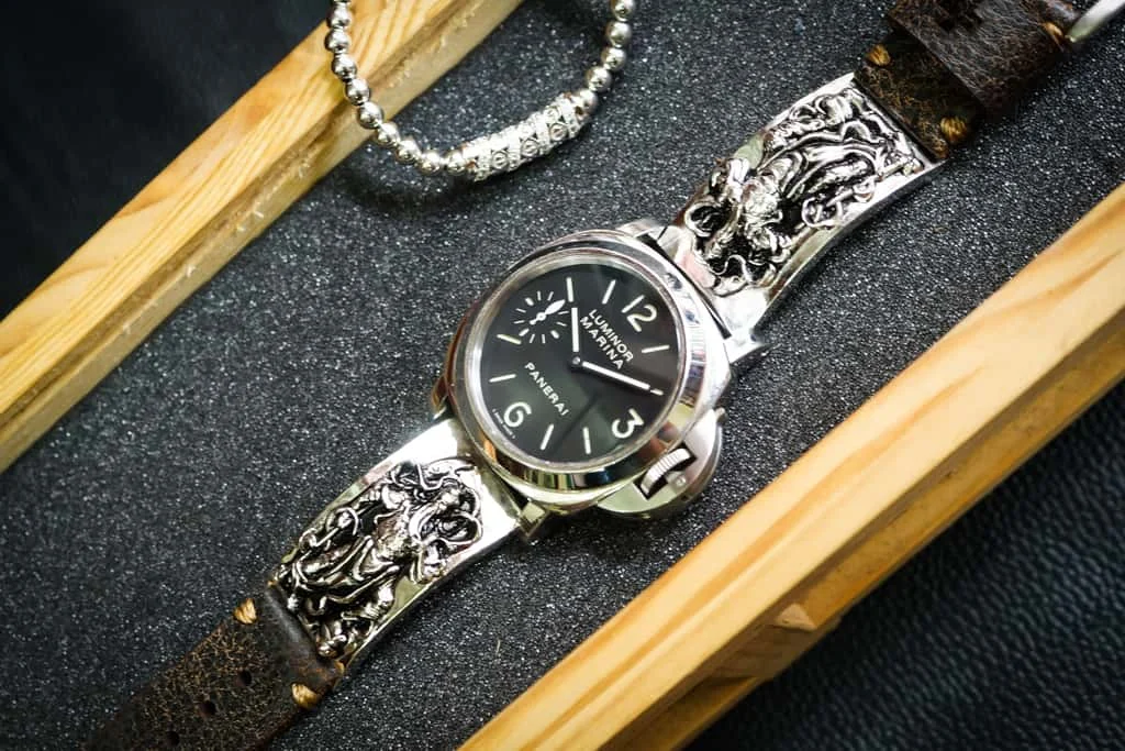 Guan Yu Sterling Silver 925 Pendants Apple Watch Strap Band for Series 123456 SE , 38/40mm or 42/44mm , Panerai, Seiko , Rolex – image 5