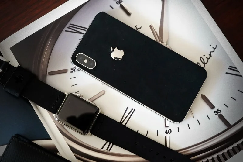 Combo Strap for Apple Wach 1234 + iPhone X,Xs,Xs Max Nr1 Genuine Calf skin case – image 3