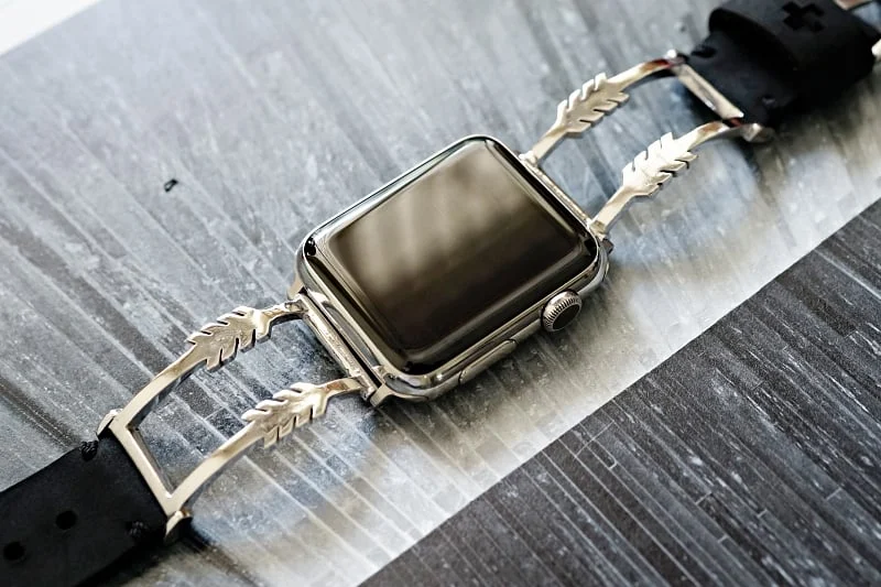 The Arrow Sterling Silver 925 Pendants Strap ( 2pieces) for Panerai or Apple Watch 1 2 3 4 5 6 SE. – image 4