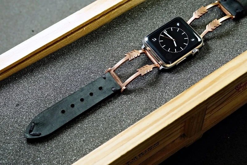 The Arrow Pink Bronze Pendants Strap ( 2pieces) for Panerai or Apple Watch 1 2 3 4 5 6 SE – image 4
