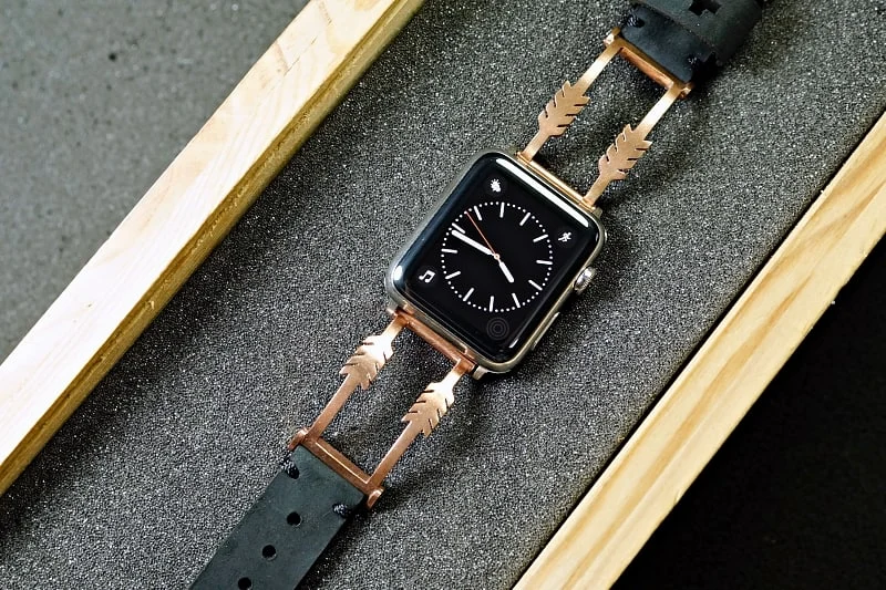 The Arrow Pink Bronze Pendants Strap ( 2pieces) for Panerai or Apple Watch 1 2 3 4 5 6 SE – image 5