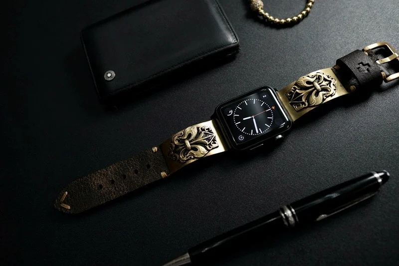 Fleur De Lis Bronze Pendants Strap ( 2pieces) for Panerai or Apple Watch 1 2 3 – image 3