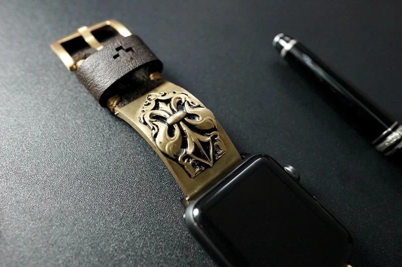 Fleur De Lis Bronze Pendants Strap ( 2pieces) for Panerai or Apple Watch 1 2 3 – image 4