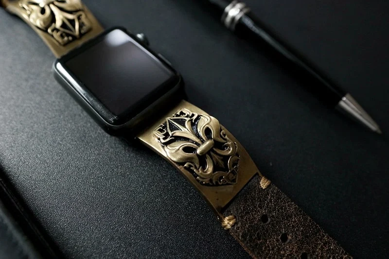 Fleur De Lis Bronze Pendants Strap ( 2pieces) for Panerai or Apple Watch 1 2 3 – image 5