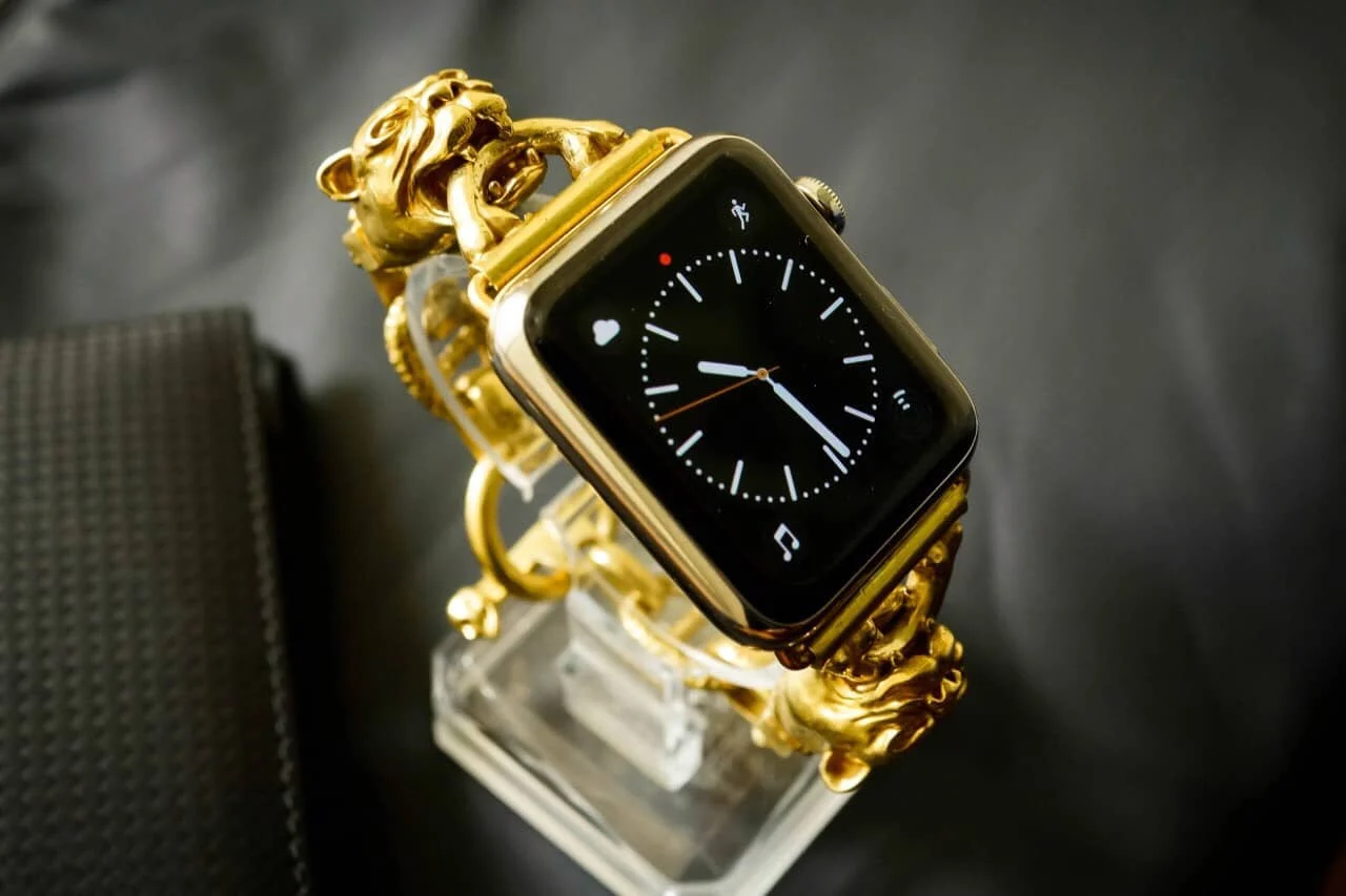 Yellow Bronze Bulldog Strap Bracelet Pendants Strap ( 2pieces) for Panerai, Seiko, Breitling or Apple Watch 1 2 3 4 5 6 SE. – image 4