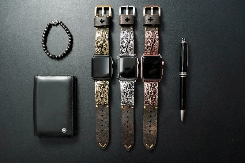 Dragon Special Edition Bracelet Pink Bronze Pendants Apple Watch Strap Band ( 2pieces) for Panerai or Apple Watch Series 1,2,3,4,5,6,7,8, SE, Ultra – image 4