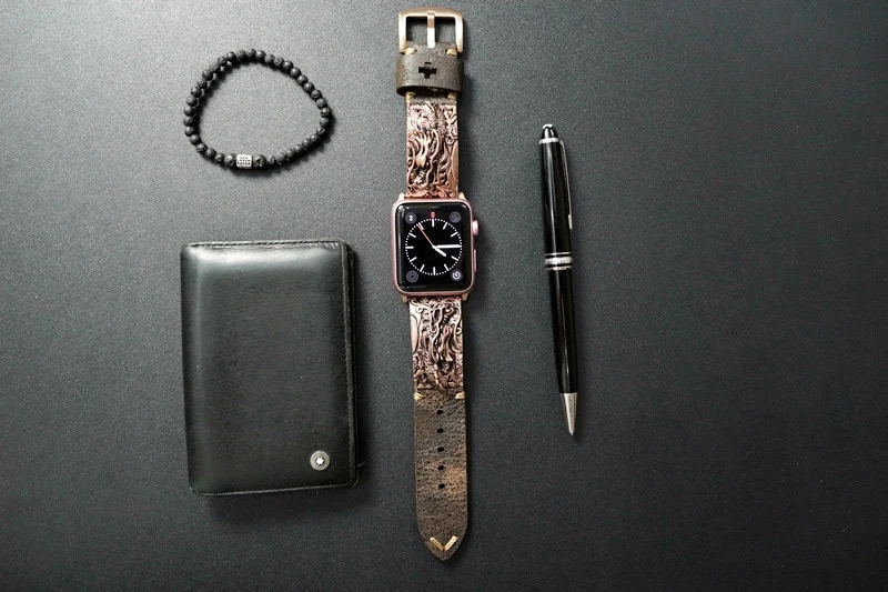 Dragon Special Edition Bracelet Pink Bronze Pendants Apple Watch Strap Band ( 2pieces) for Panerai or Apple Watch Series 1,2,3,4,5,6,7,8, SE, Ultra